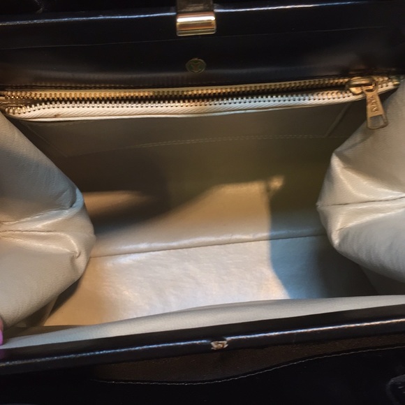 Handbag all genuine leather Vintage (1950) - Picture 4 of 8